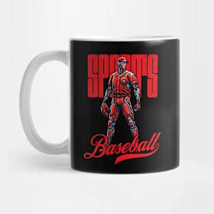 baseball player sports mechanic futuristic Mug